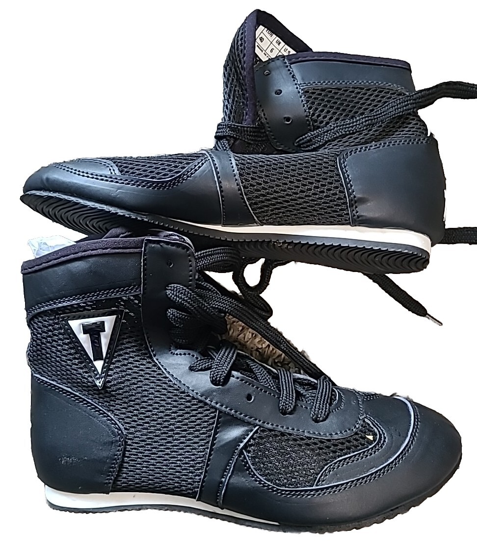 Title Boxing Speed-Flex Encore Mid-Length Boxing Shoes Black Size 7