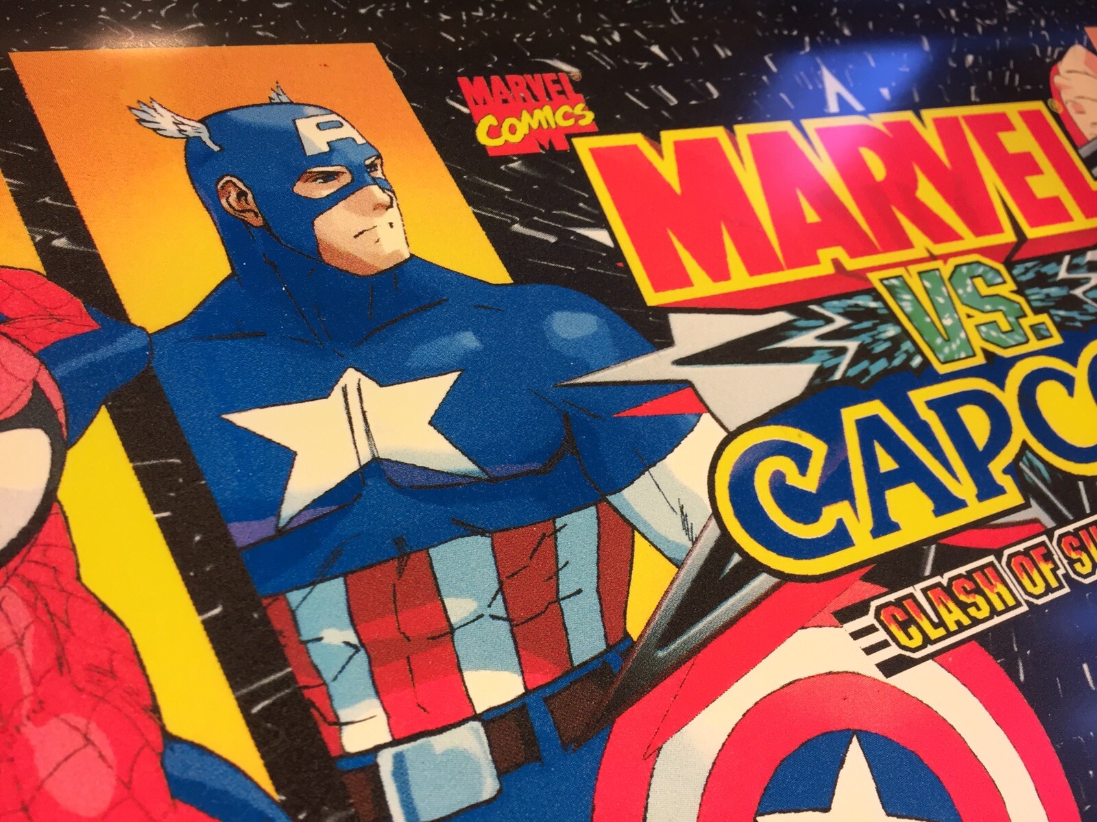 Marvel vs Capcom Arcade Marquee 26"x8" and Moves and Instruction Sticker Sheets