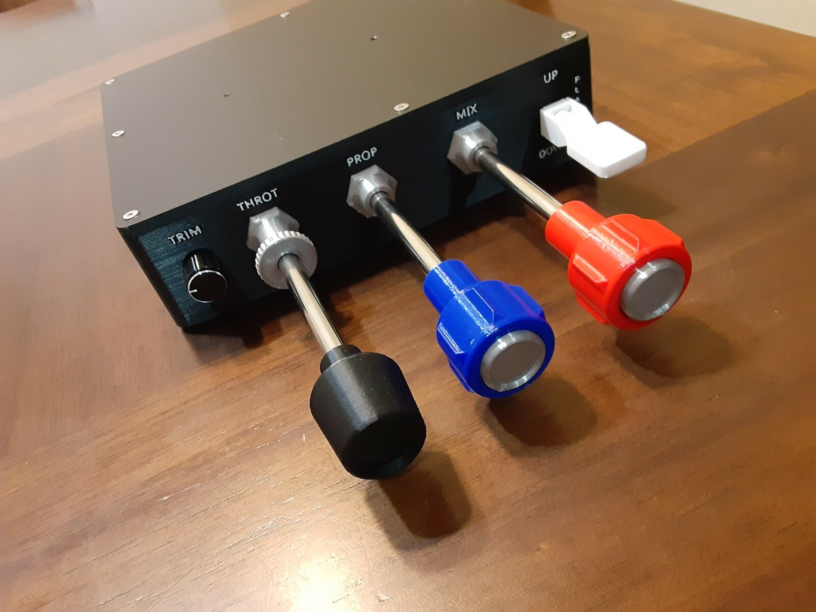 Cessna Throttle Quadrant Prop Mixture Flaps Trim Controller For Flight Sims