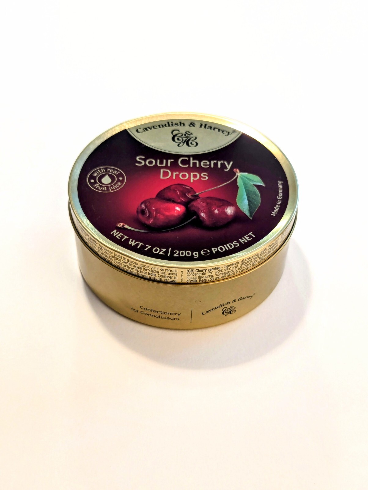 Cavendish & Harvey Hard Candy Drop Sour Cherry Wild Berry Tropical Fruit Mixed