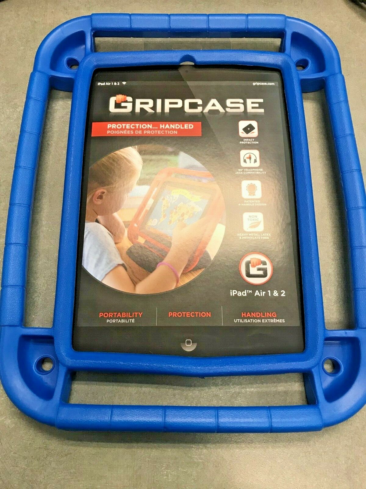 Gripcase SHIELD Carrying Case for iPad Air 1 & 2 - Blue