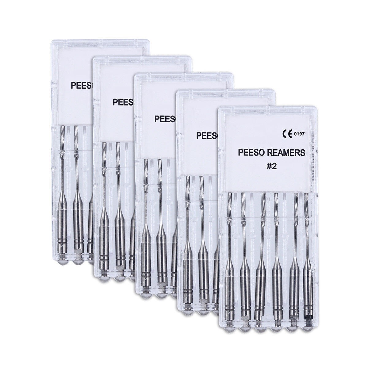 5 Packs Dental Endo Peeso Reamers Root Canal Files 1-6# 28mm Engine Machine Use
