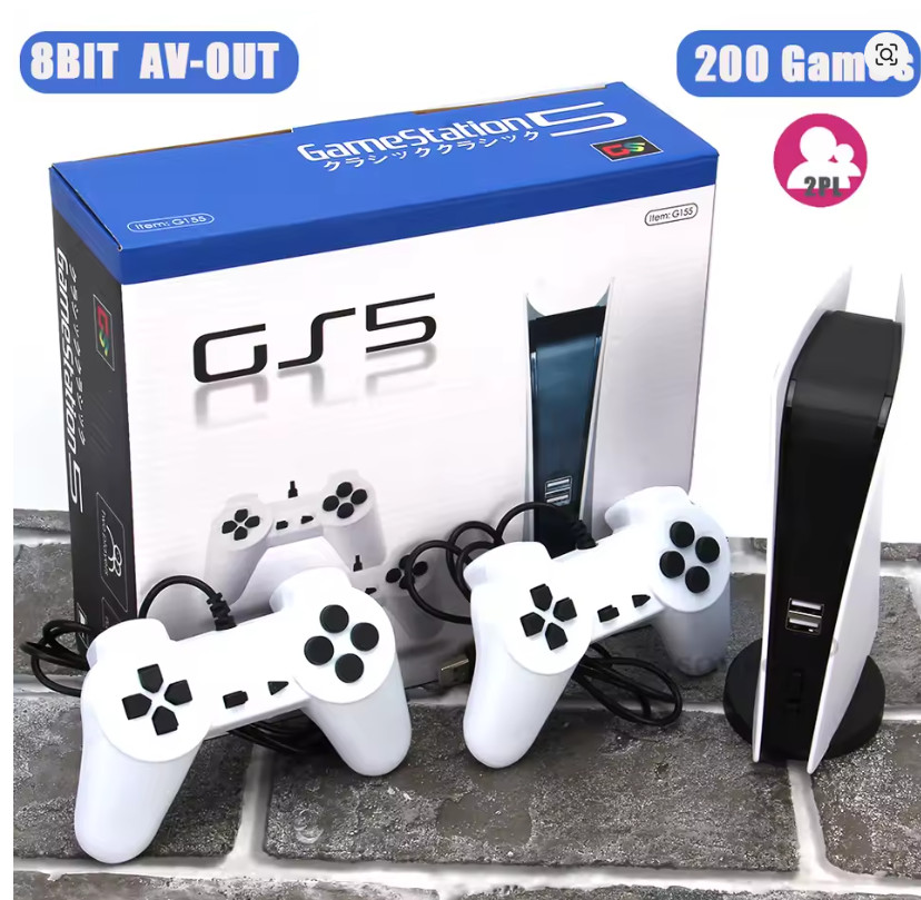 GS5 Game Station 5 Video Game Console With 200 Classic Games 8 Bit TV Consola Re