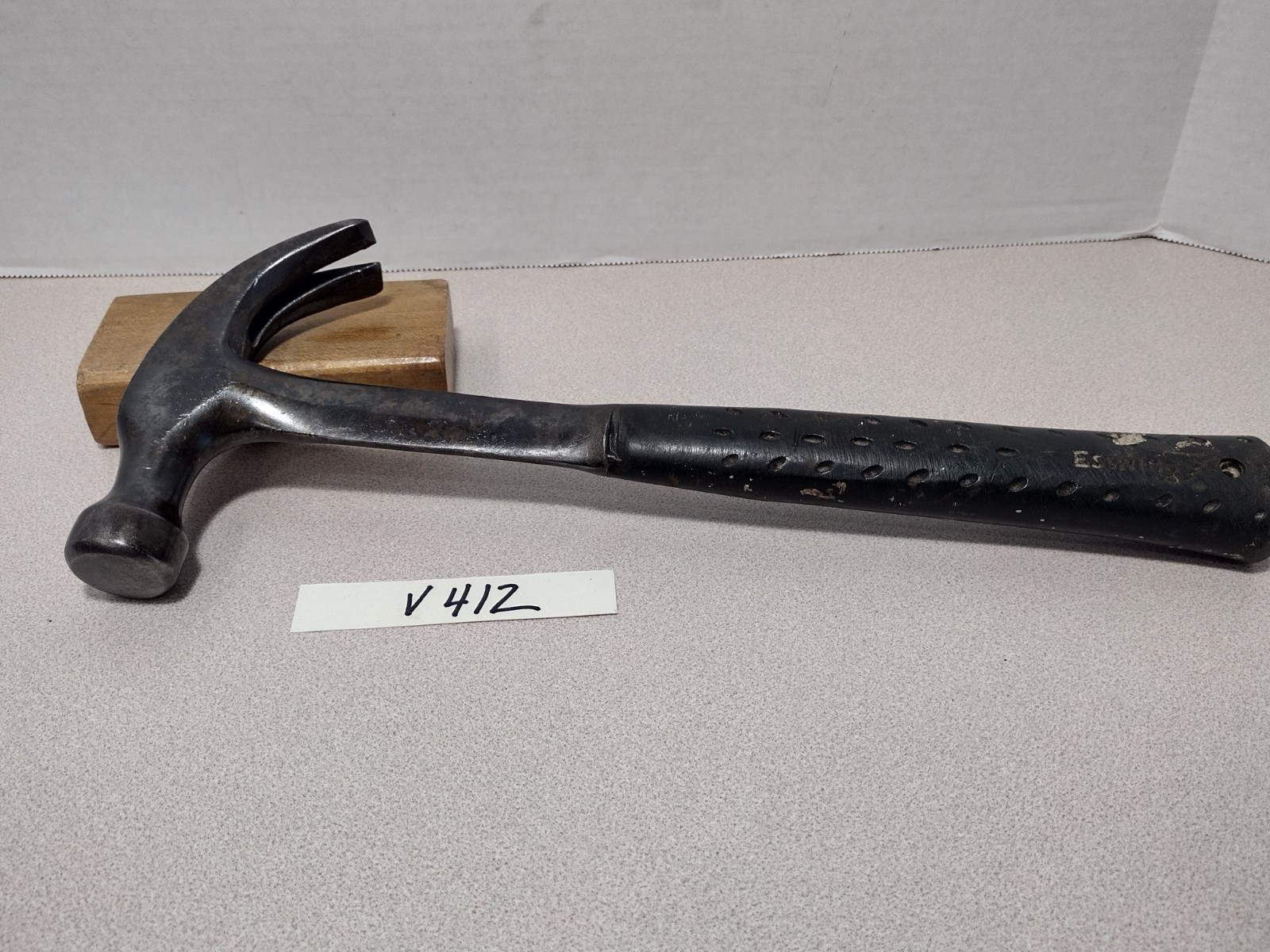 Vtg Estwing Hammer E3-16c Curved Claw, Smooth Face, Nylon Grip USA (v412)