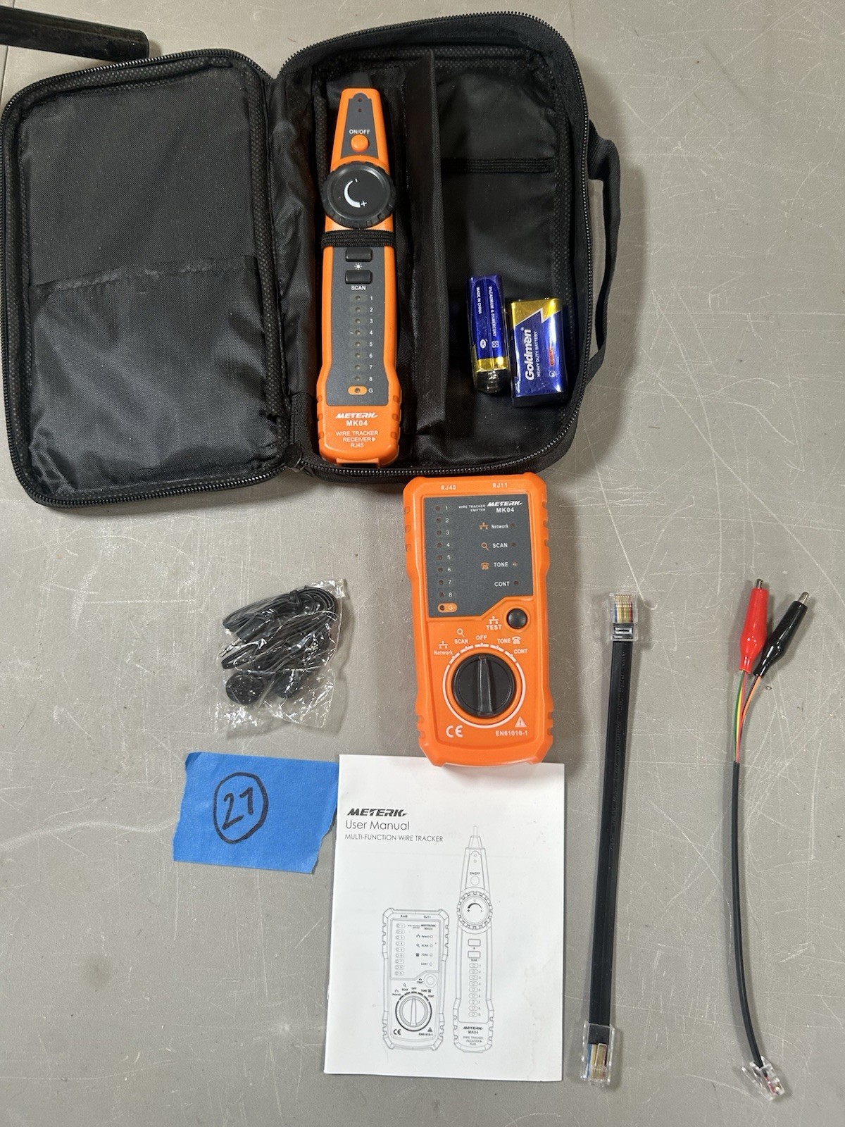 Meterk Multi-Function Wire Tracker MK04 RJ45 LAN Network Cable Tester