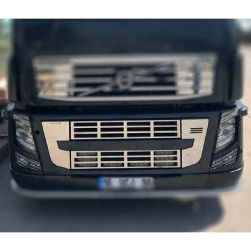 4 pcs Stainless Steel Front Grill Mirror Decorations for Volvo FH 3 Trucks