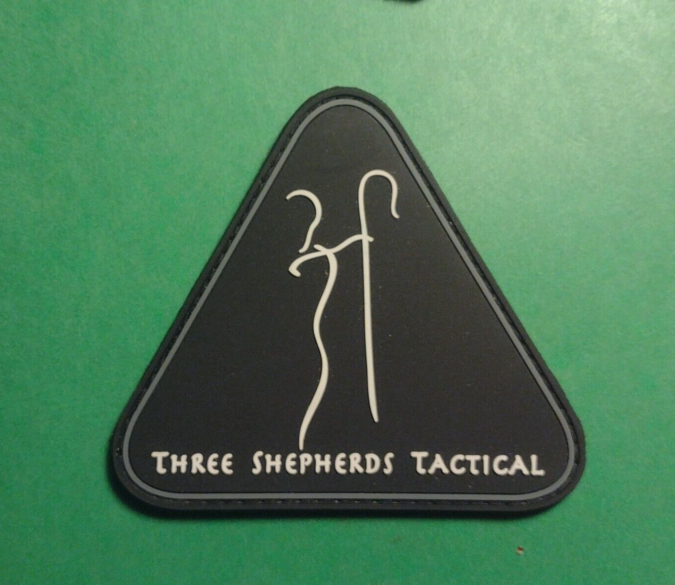THREE SHEPHERDS TACTICAL Tactical Morale Patch SHOT-SHOW pvc hook & loop NOS