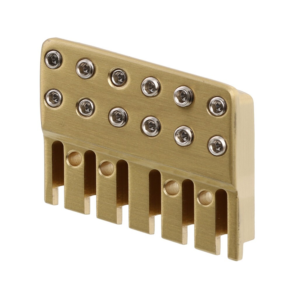 Fanned Frets Headless Guitar Brass String Lock Top Locking Nut 6 String