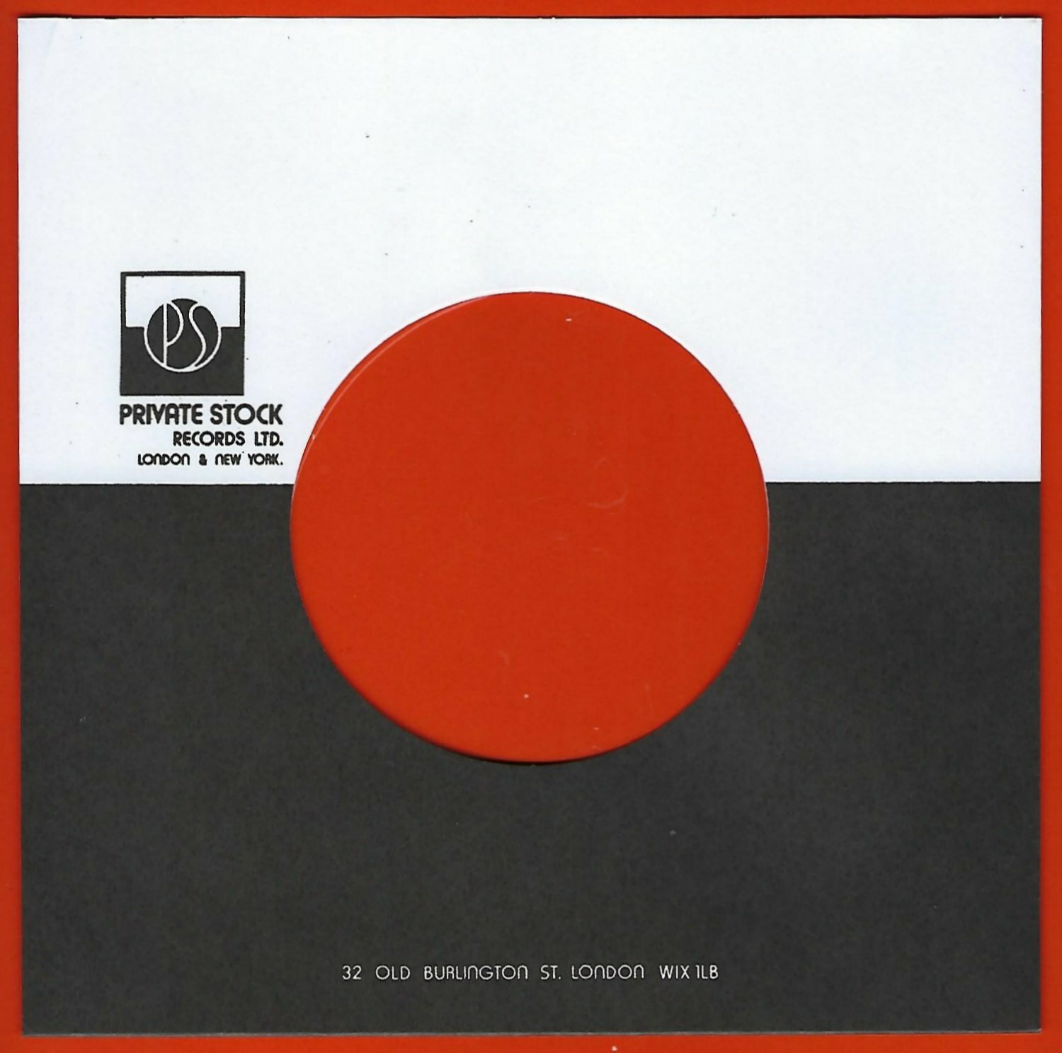 PRIVATE STOCK (black/white) - REPRODUCTION RECORD COMPANY SLEEVES - (pack of 10)