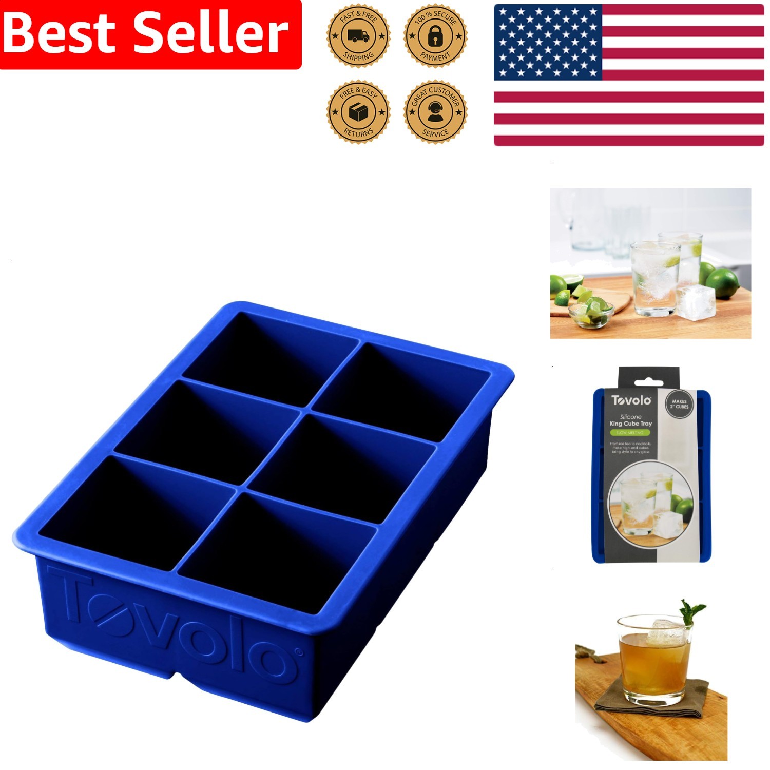 Silicone Ice Tray, Tovolo Large 2