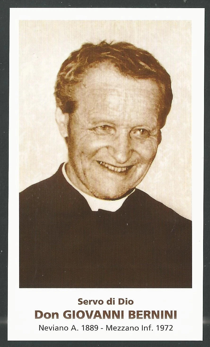 Holy card  del Venerable P. Giovanni santino image pieuses estampa