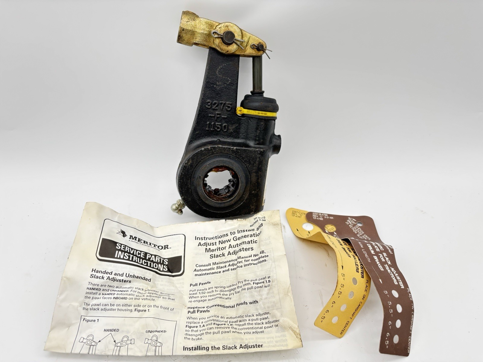 MERITOR R801042 Auto Air Brake Slack Adjuster Unhand 6" Arm, 10 Spline 1.5  READ