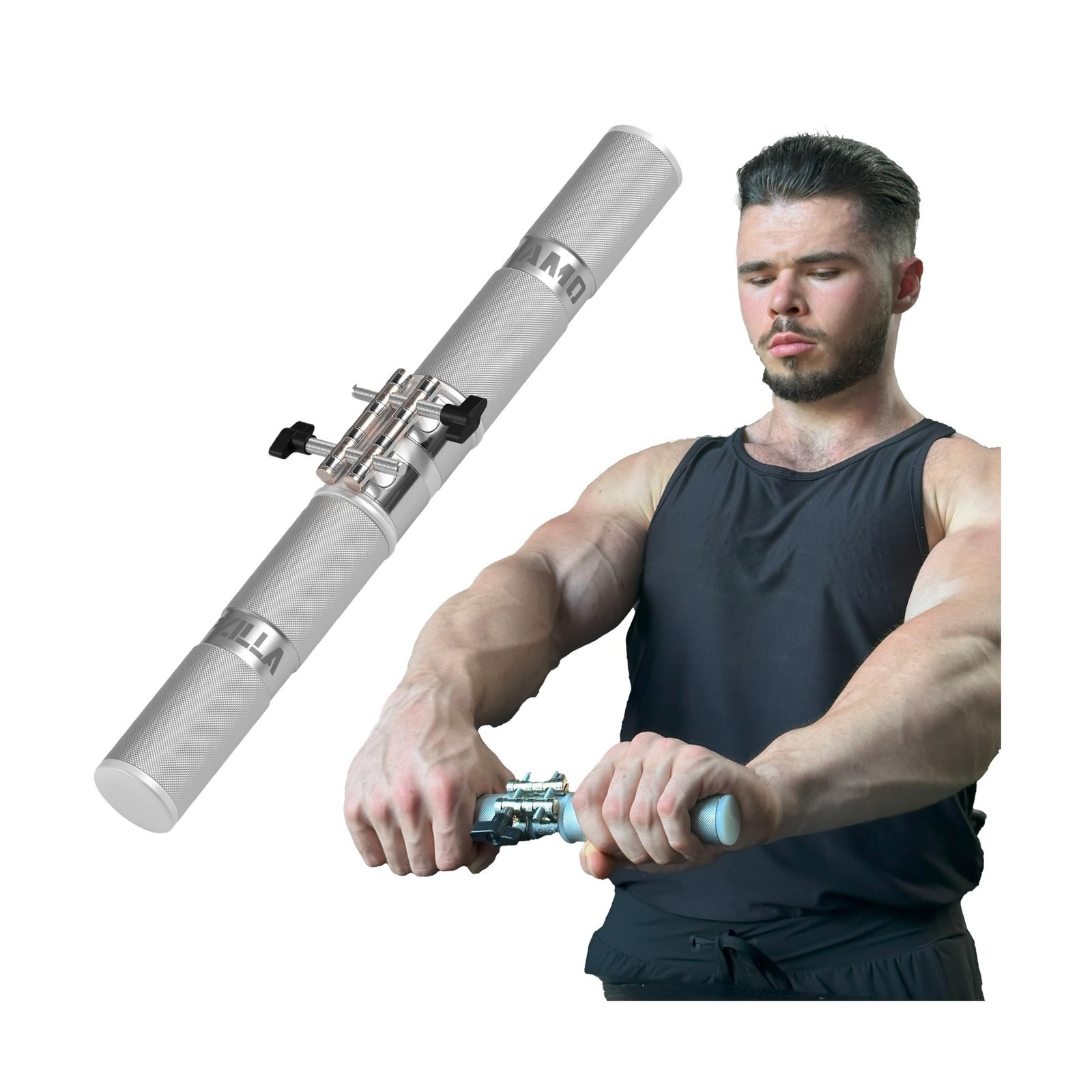 GRIPZILLA Dynamo Forearm Strengthener and Wrist, Comfortable Grip and a Durab...
