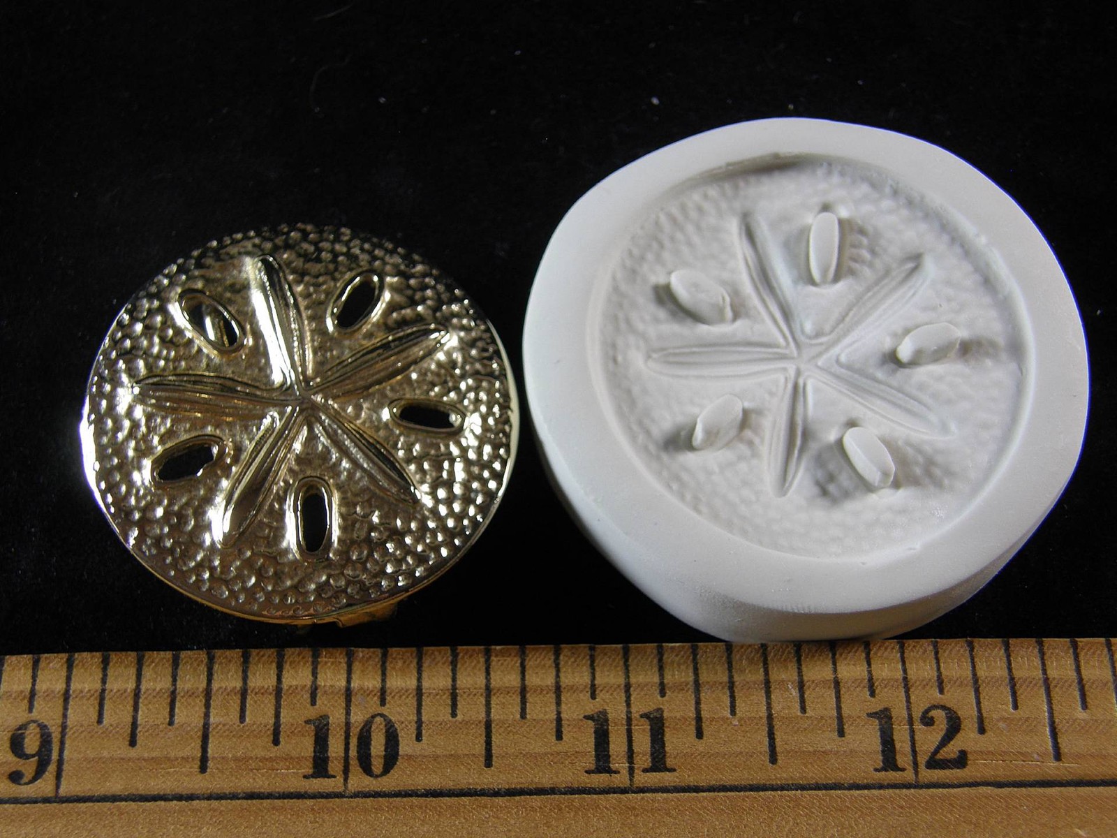 Sand Dollar (Lg) Polymer Clay Mold (#MD1276)