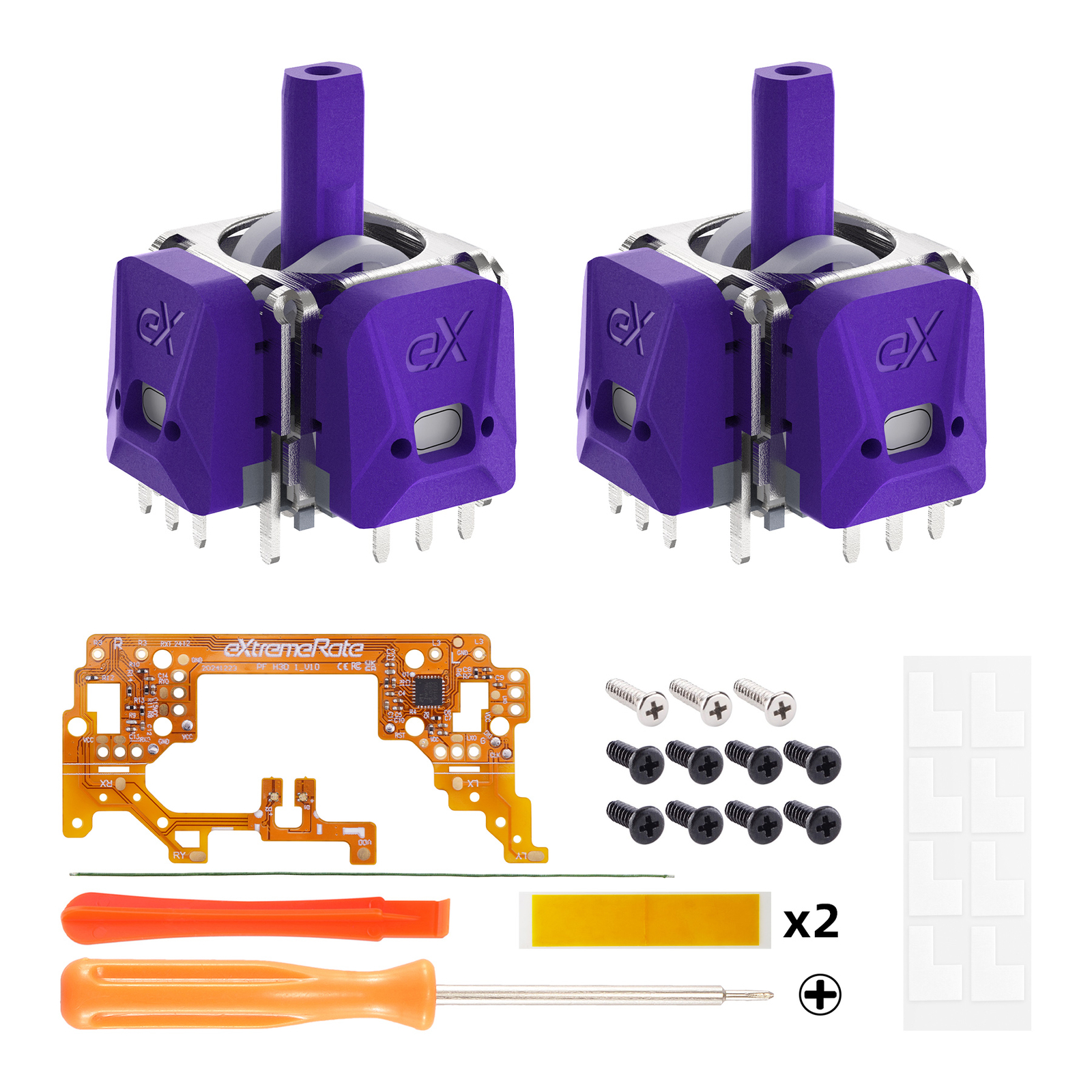 eXhall Digital Calibrable Hall Effect 3D Thumbstick Kit for PS5 Controller 120gf