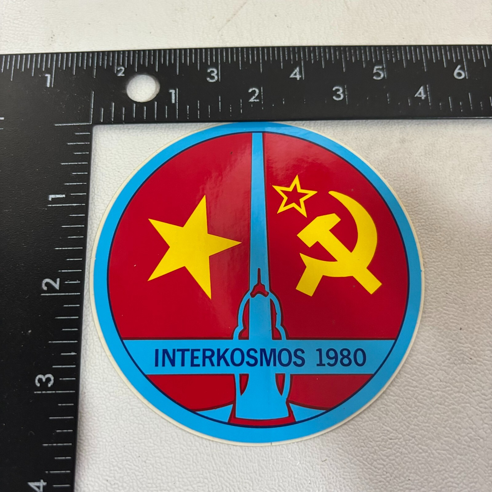 SOVIET UNION INTERKOSMOS 1980 Sticker Decal 52SM