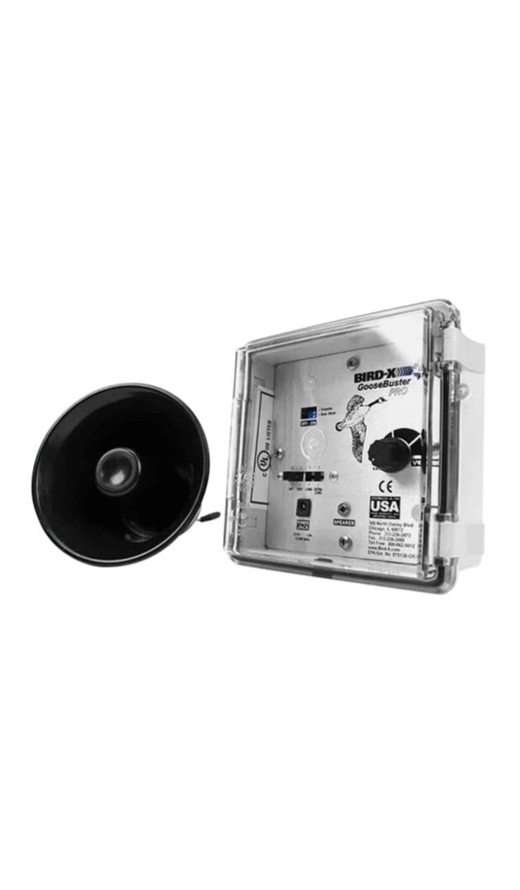Bird-X GB-1 Goosebuster PRO Single Speaker Sonic Goose Deterrent System - 110V