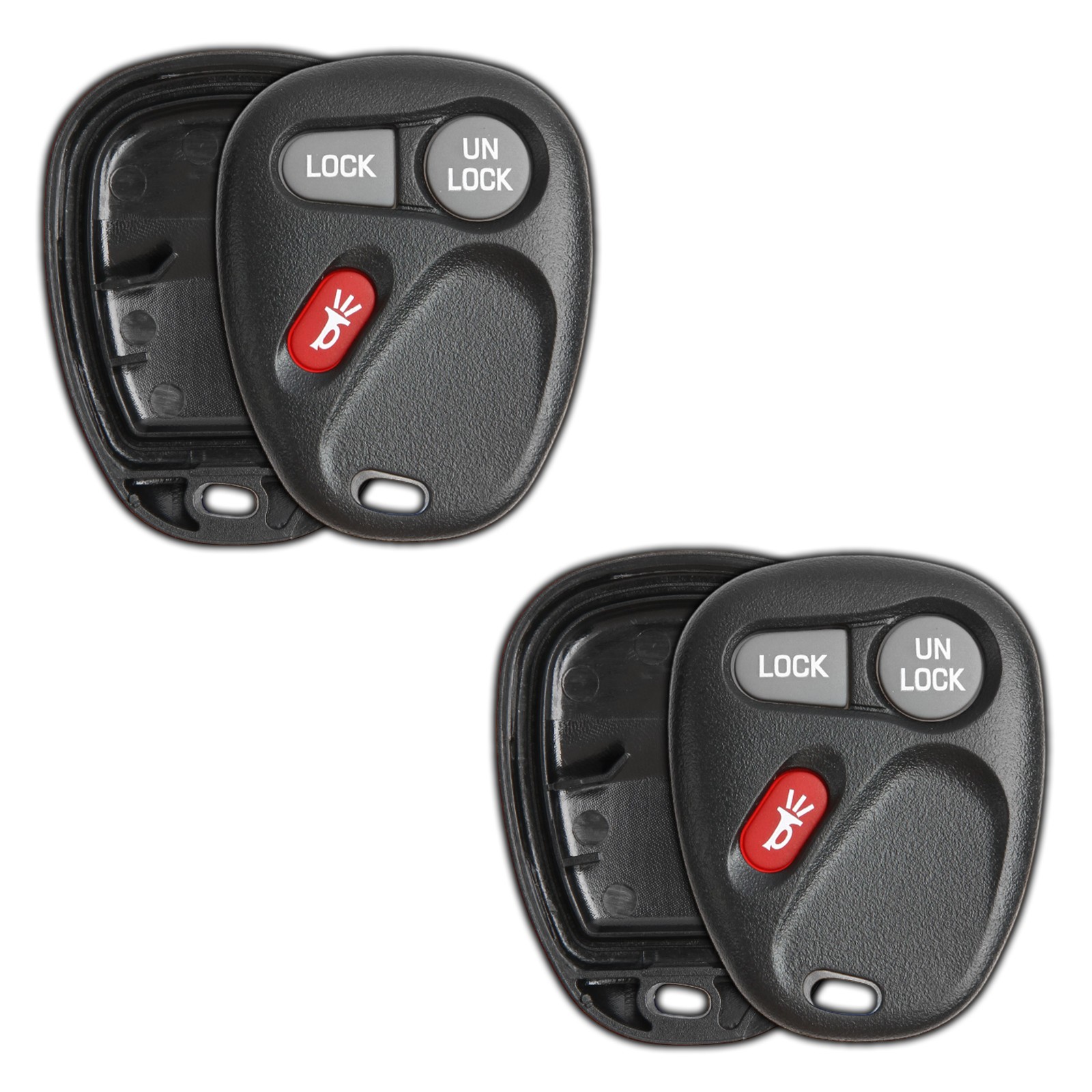 2 New Replacement Keyless Entry Remote Key Fob Shell Case for 15732803 15042968