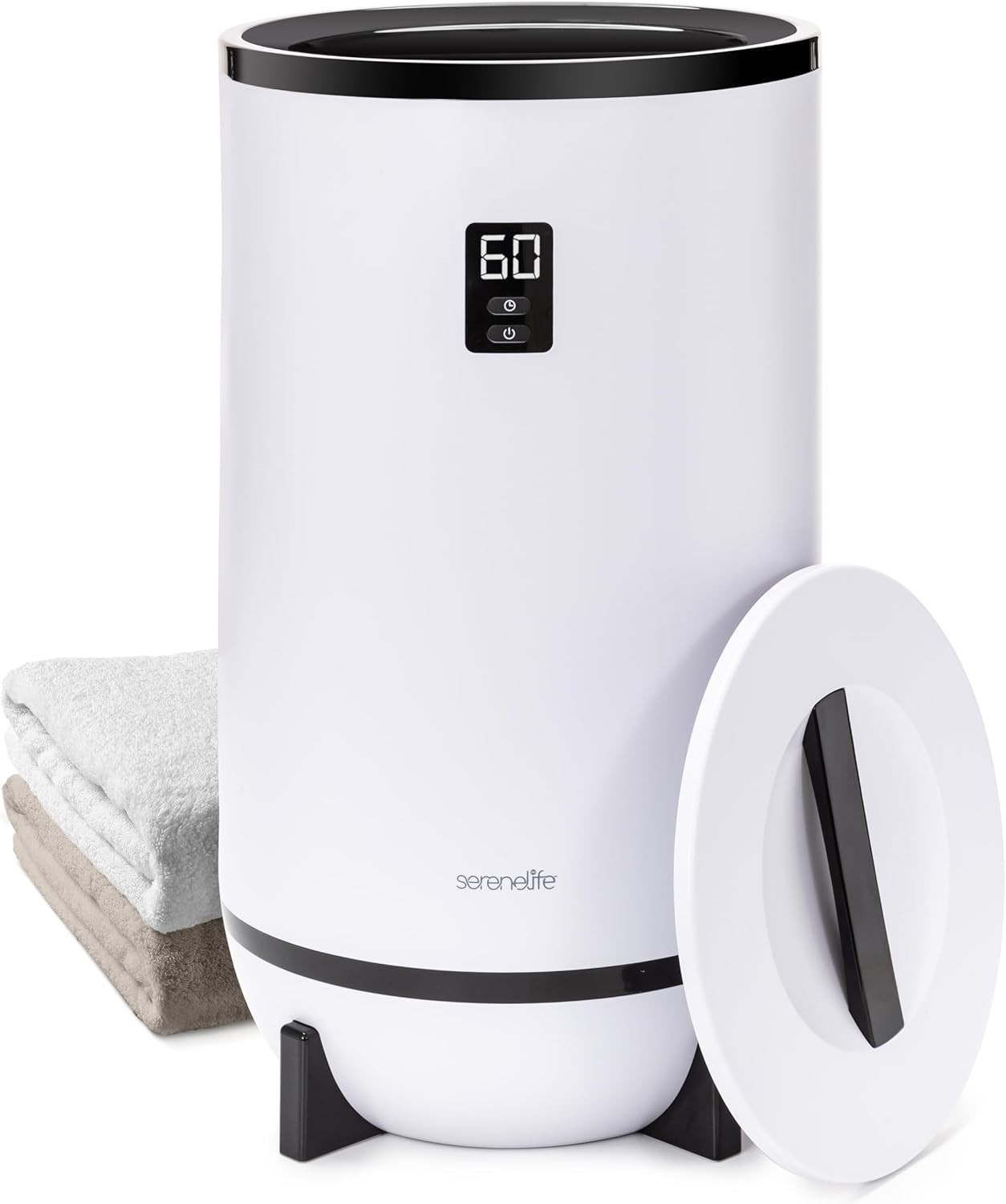 SereneLife SLTLW200 Single Touch Towel & Blanket Warmer - Black (Open Box)