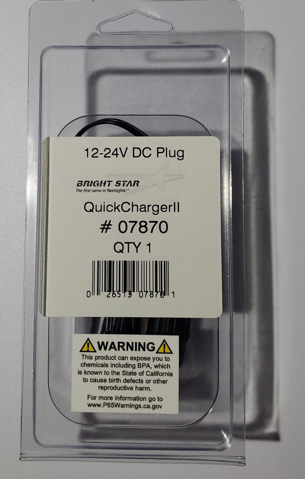 07870 Koehler Bright Star Lighthawk 12/24V DC Charging Cord