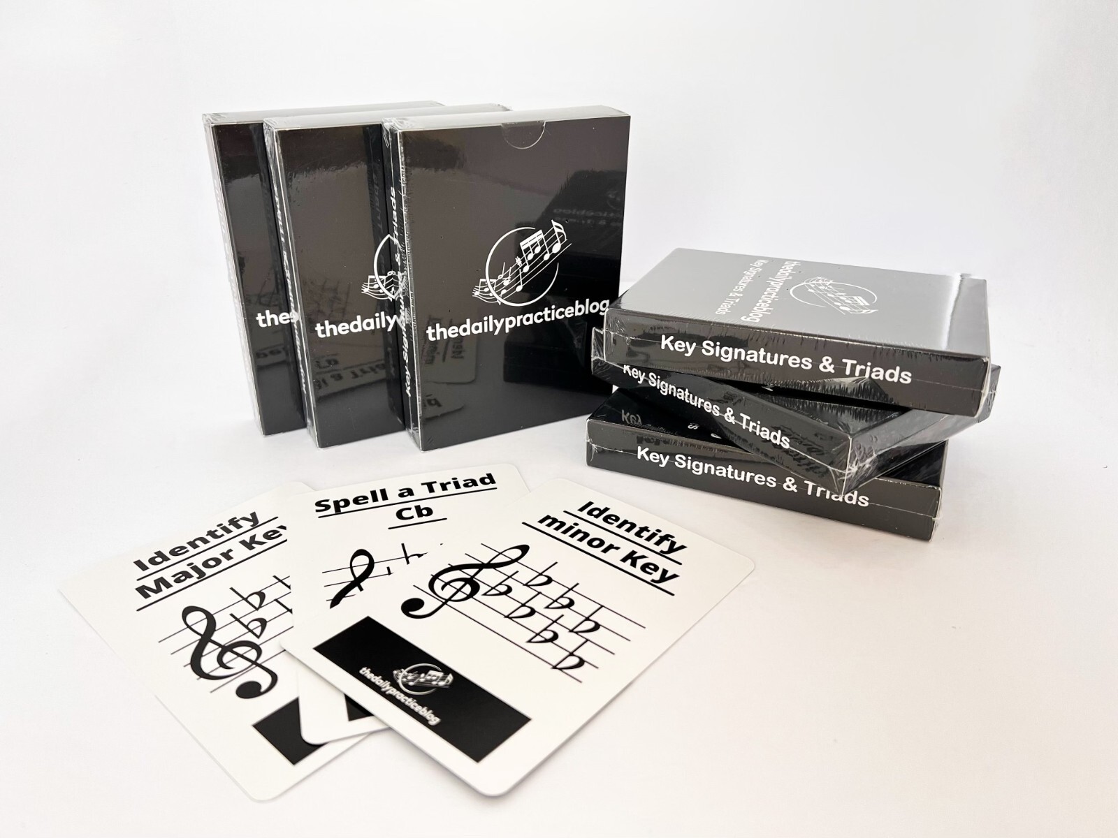 Music Key Signatures And Triads Flashcards (60 Cards)