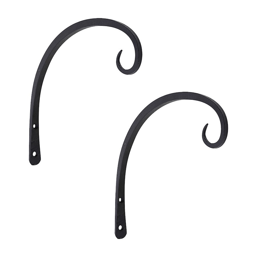 ACHLA 9in Downcurled Bracket 2-Pack Black Powdercoat