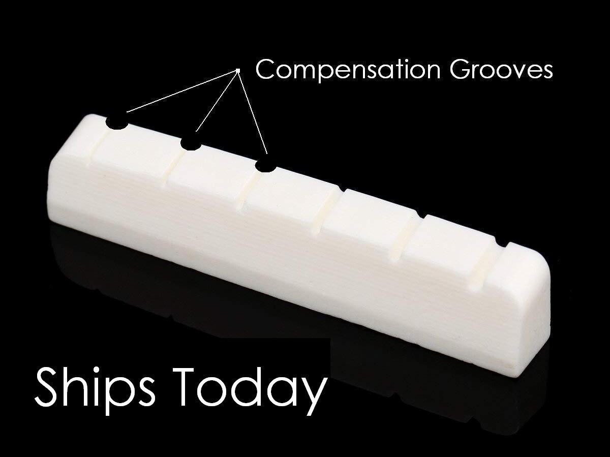 AlwaysHandCrafted COMPENSATED BONE NUT made for GIBSON Guitar Les Paul 335...