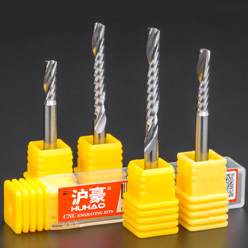 4mm Solid Carbide Single Flute Spiral Router Bit End Mill CNC Cutter MDF Acrylic