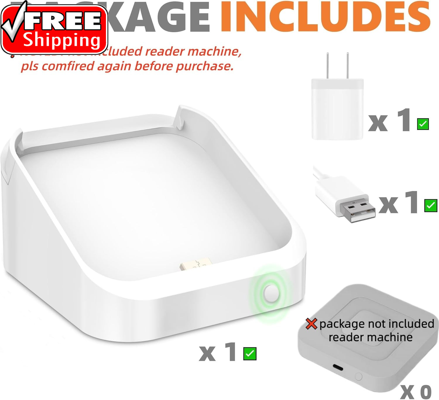 Square Dock for Square Reader 2Nd Generation, Holder Stand for Square Card Reade