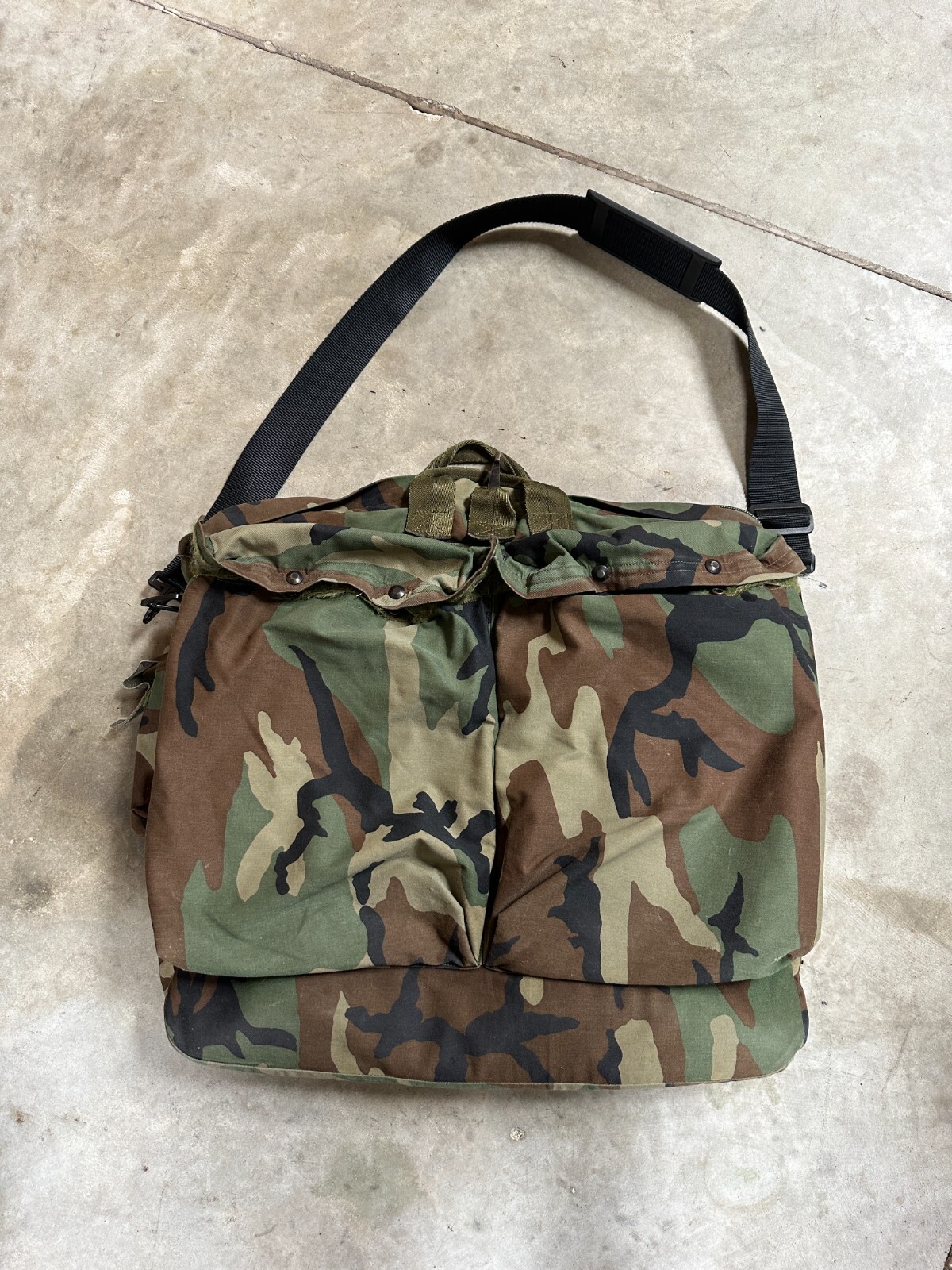 US Military HGU-56/P Flyers Helmet Bag Woodland M81 BDU Camo Sack Army