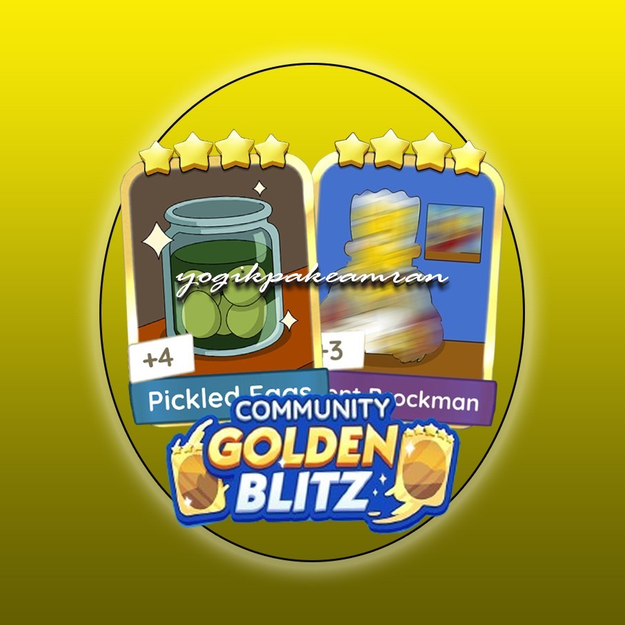 Golden Blitz Sticker "Pickled Eggs & Kent Brockman" Mono_poly_Go Sticker