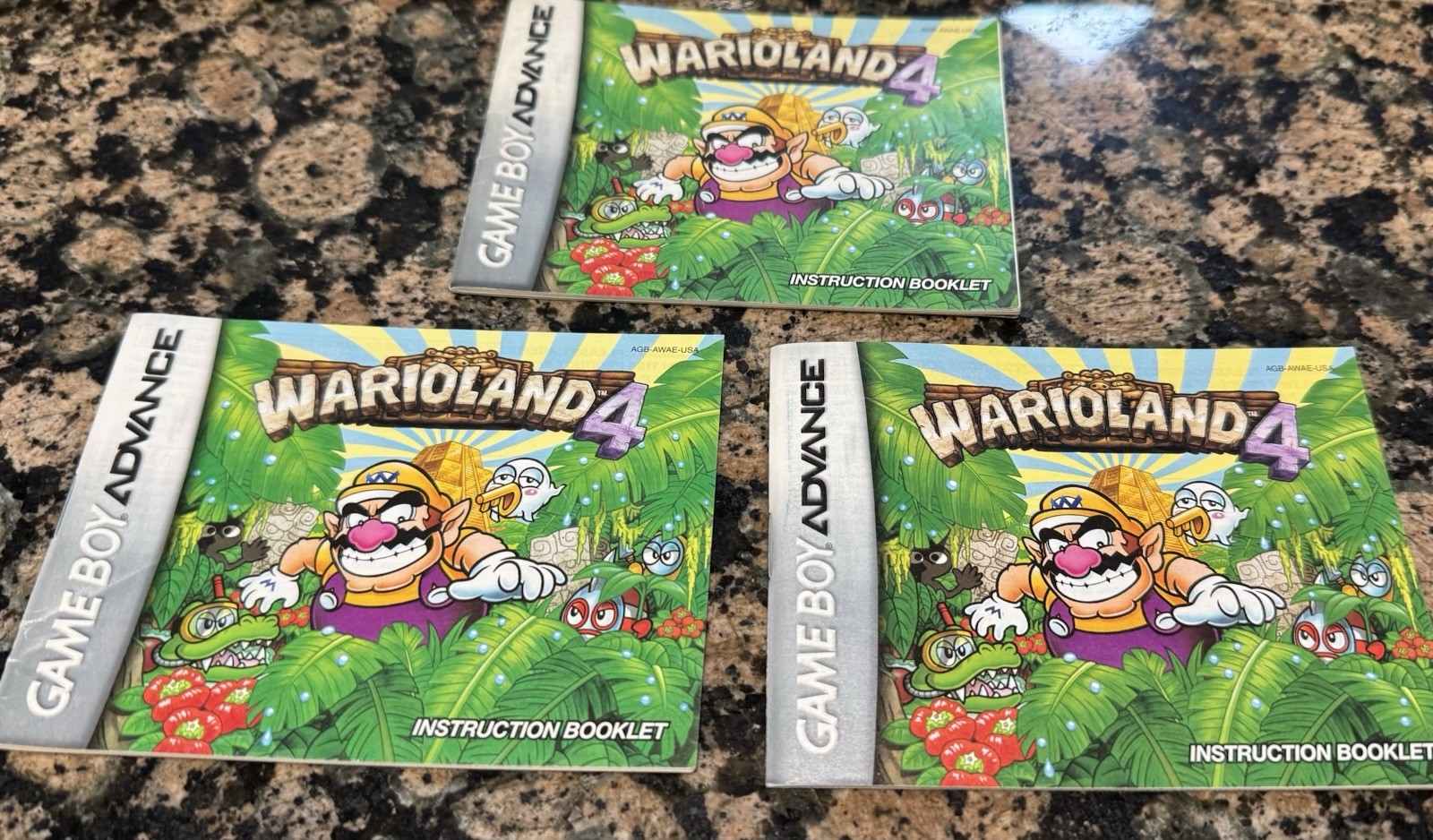 Wario Land 4 Game Boy Advance Manual Only ~ Instruction Booklet
