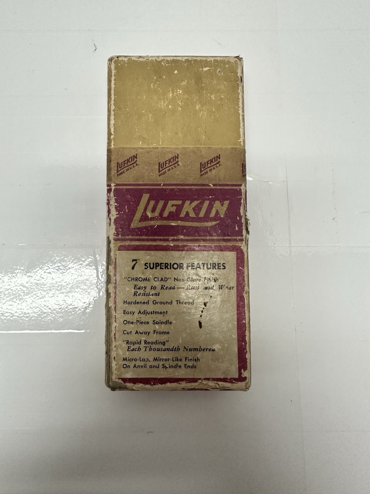 Vintage Lufkin Chrome Clad Micrometer Model 1641