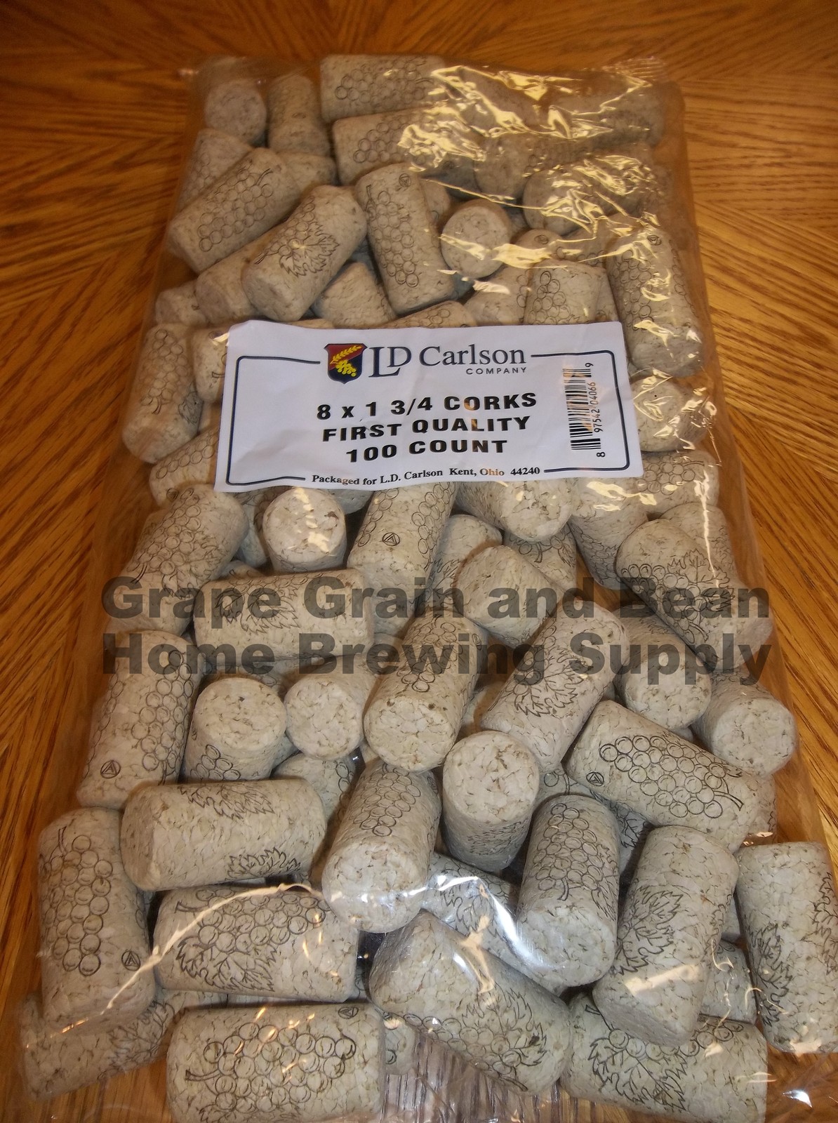 Wine Corks #8 1-3/4 First Quality 100 count