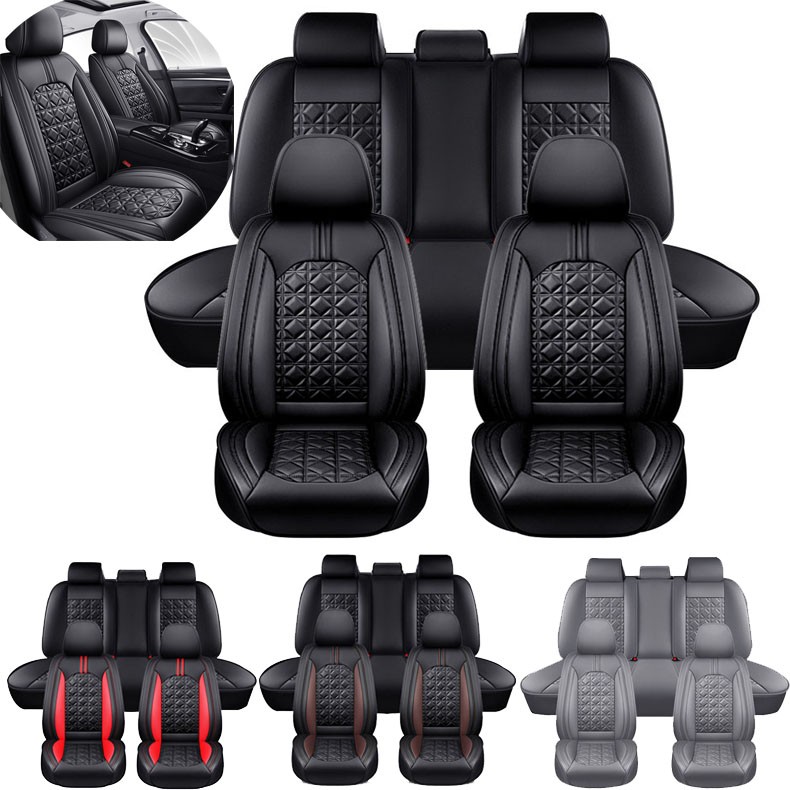 For Hyundai Tucson Accent Sonata Elantra Leather Car Seat Covers 2 Front Rear