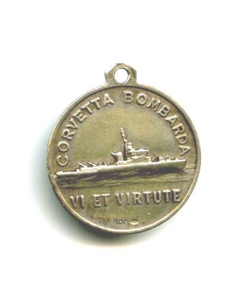 (12) Silver Medal 800 Corvette Ship Bombard 1944