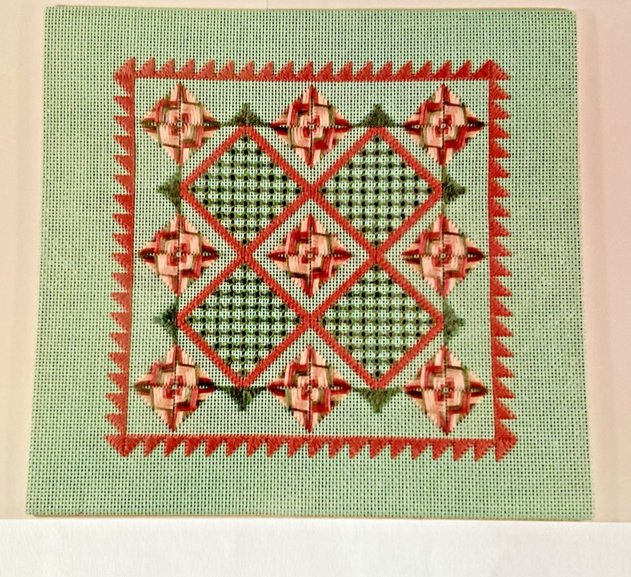 Ruth Dilts Needlepoint Pattern Victoria's Garden 1993 New Designed for 18 Ct