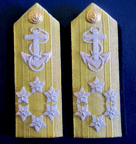NEW US NAVY HARD SHOULDER BOARDS ADMIRAL SIX STARS UNIQUE NON ISSUED CP MADE