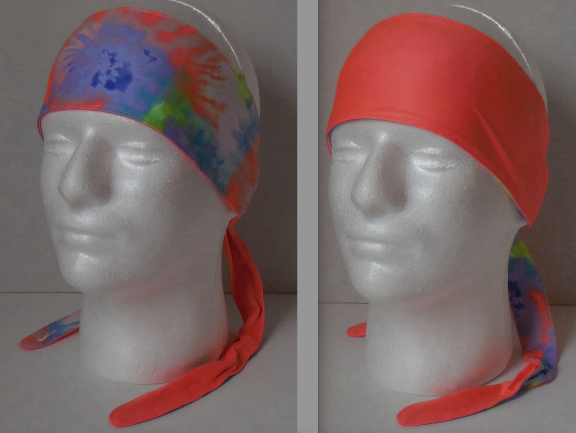 Nike Dri-Fit Printed Reversible Bandana Head Tie Firewood Purple Pulse/B M/White