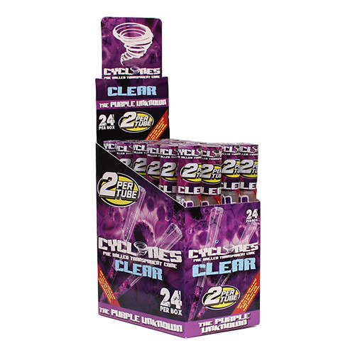 Cyclones 2 Pack Clear The Purple Unknown 24 box