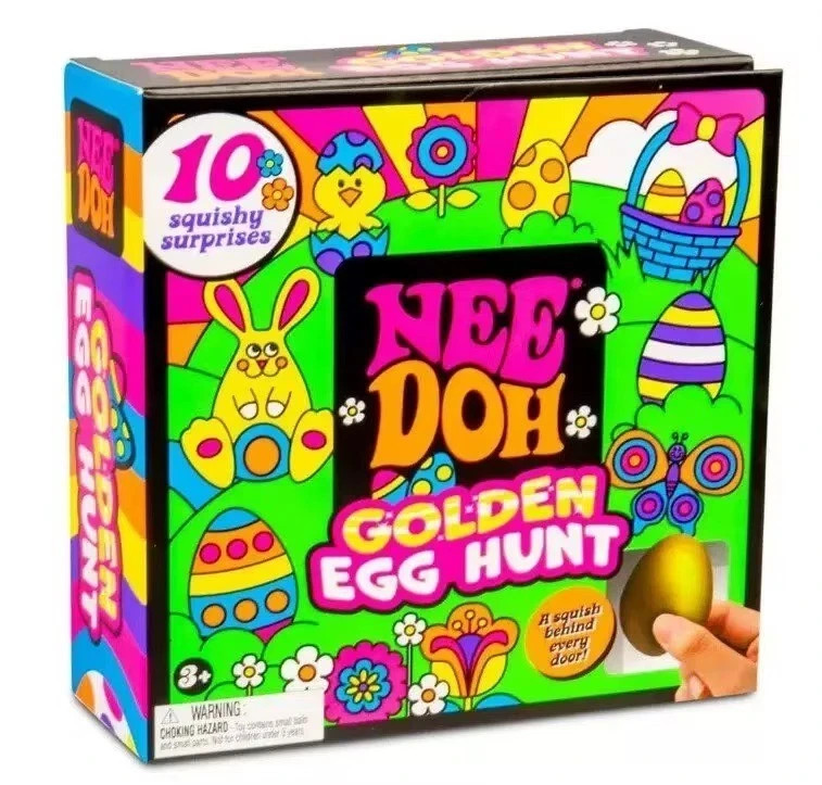 Golden Egg Hunt Squishy Blind Box Surprise Stress Relief Easter Gift for Kids