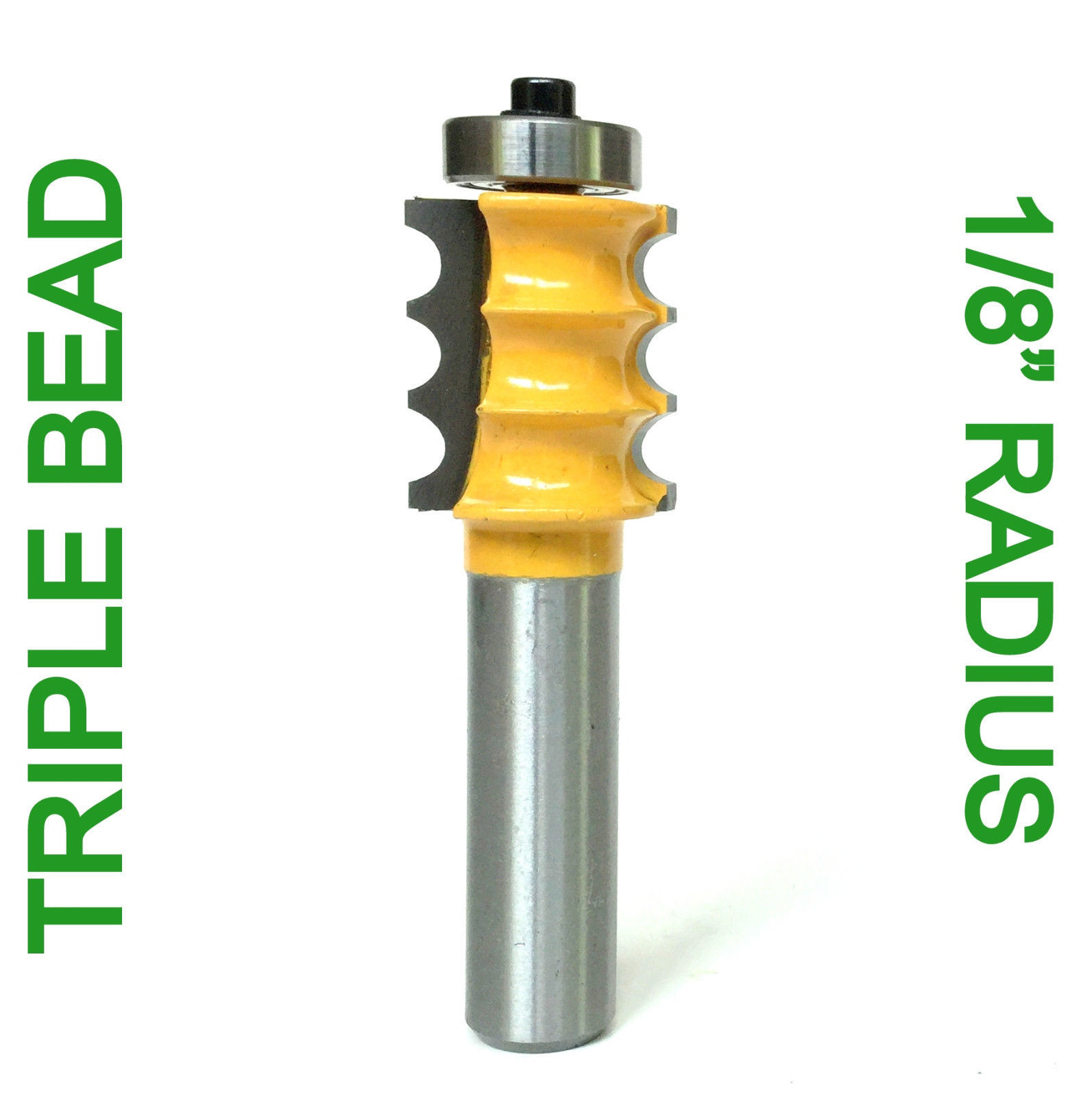 1 pc 1/2" Shank with 1/8" Rad. Triple Bead Router Bit S