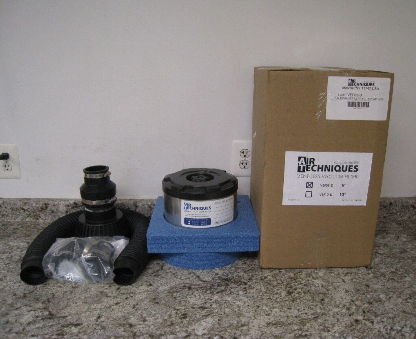 New Air Techniques VEF05-D 5" VacStar Vent-Less Dental Vacuum System Filter