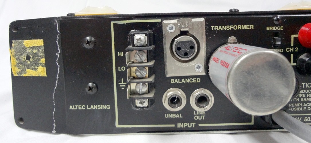Vintage Altec Lansing Power Rack Mount DJ Amp Amplifier Model 1268