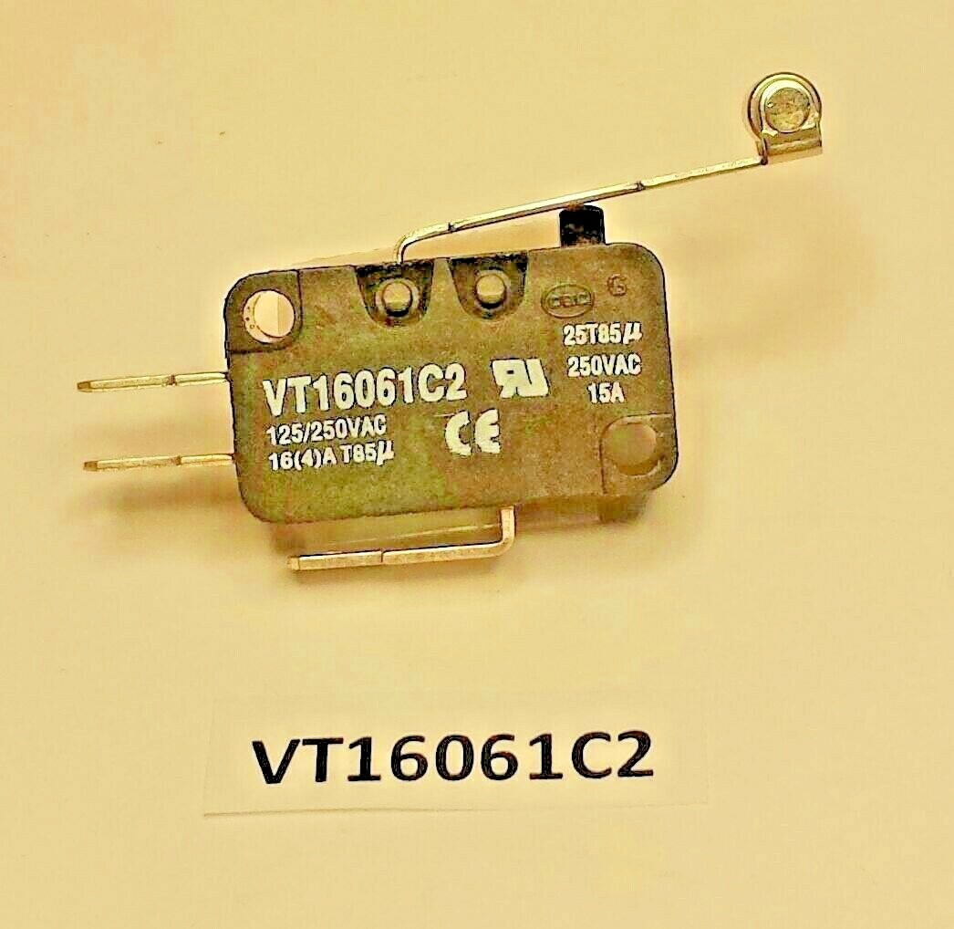 VT16061C2 Highly roller actuated snap action 15 Amp 250 VAC limit safety switch