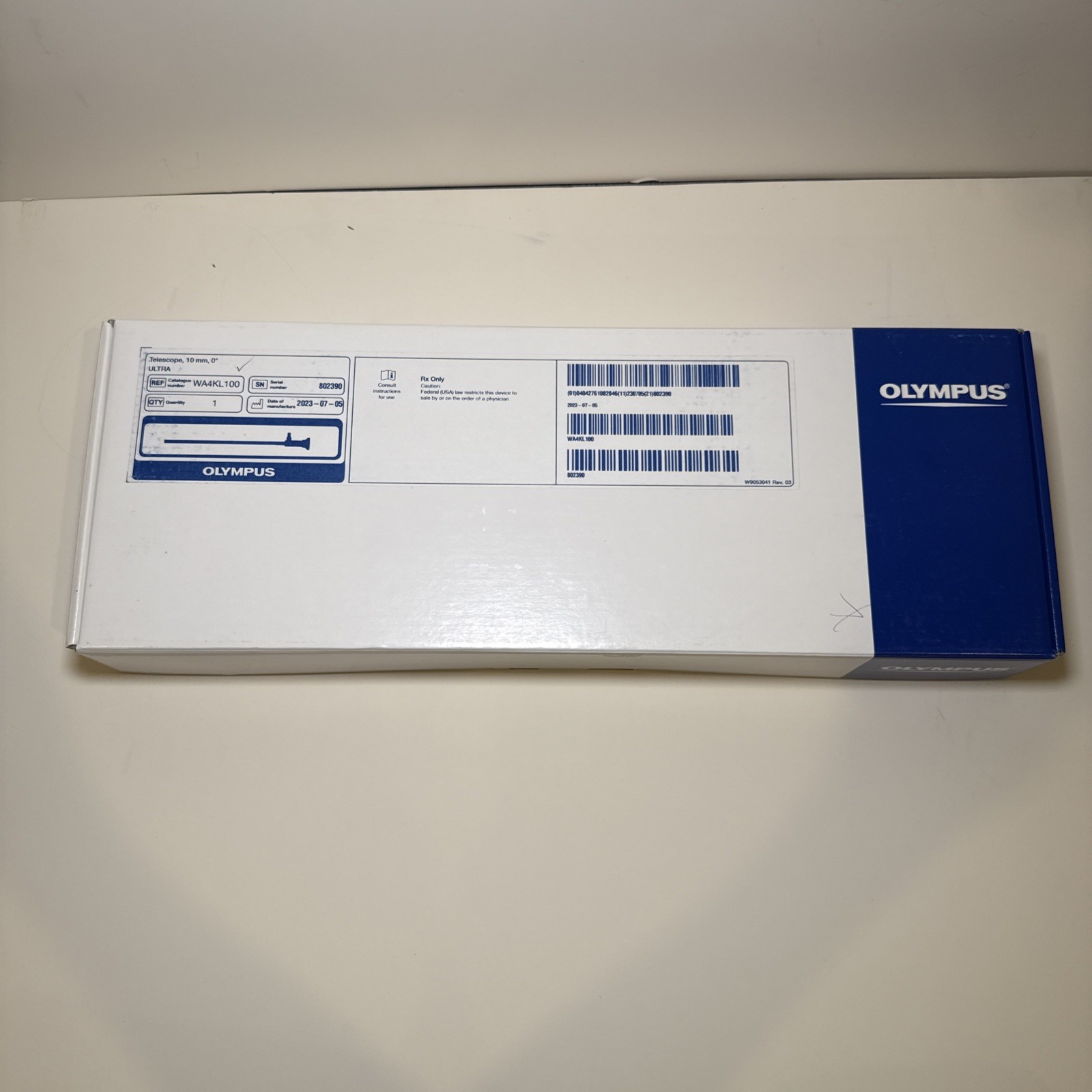 Olympus WA4KL100 Ultra Telescope 10mm 0 Degrees Laparoscope. Brand New