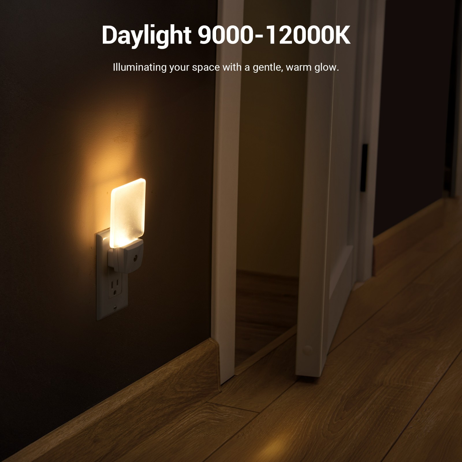 DEWENWILS 2 Pack Night Light with Light Sensor - Daylight White, UL Listed