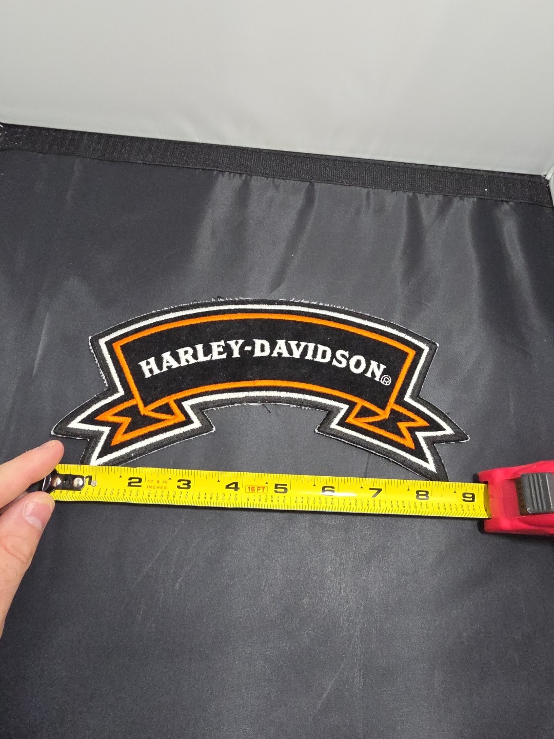 Harley-Davidson Motorcycle Jacket Vest Back Patch Banner Logo Embroidered (UA)