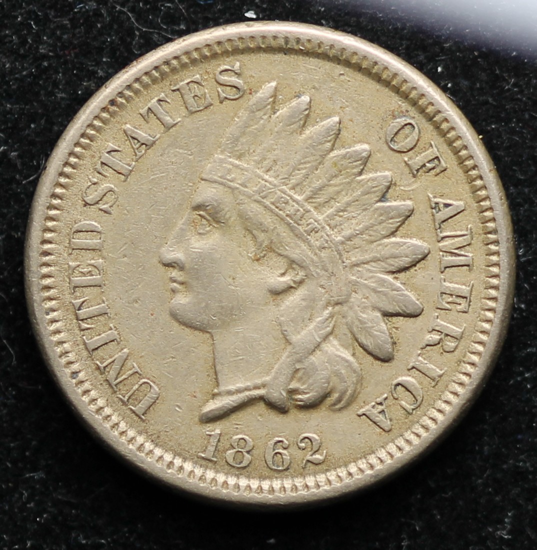 1862 Indian Head Cent CN - VF+