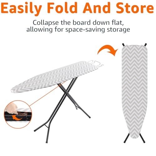 SIZE FOLDABLE IRONING BOARD CHEVRON - AMAZON BASICS HEIGHT ADJUSTABLE FULL